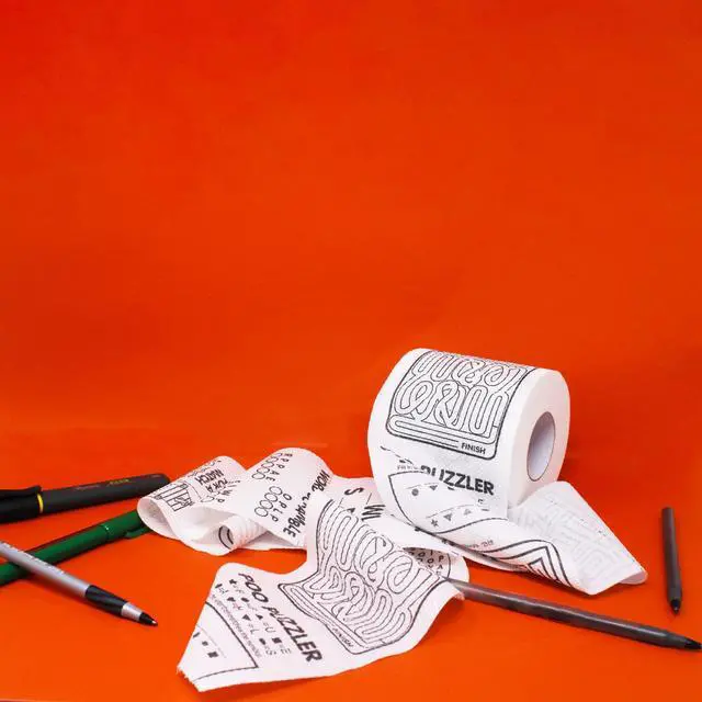 Alt view image 7 of 7 - Novelty Toilet Paper Roll - Bathroom Tissue Roll - Funny Toilet Paper - Prank Gifts Gag Novelty Funny Gifts - Toilet Bathroom Fun Games - White Elephant Gifts - Unique Stocking Stuffer - Jokes