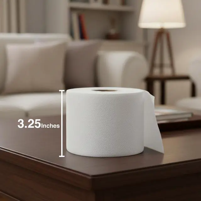 Alt view image 2 of 6 - No Tear Toilet Paper | Small Gag Toilet Paper | Prank TP | Non Tearing Paper | Funny Bathroom Prank Gifts | Unrippable Joke TP | Looks Like Real Roll | Small | White