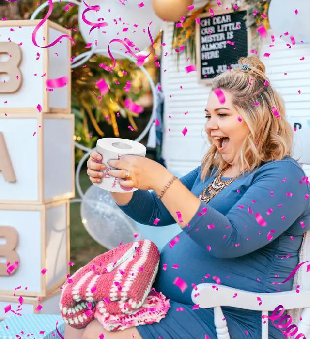 Alt view image 6 of 7 - Holy It's a Girl! Gender Reveal Printed Toilet Paper Gift Funny Roll for Girl Baby Shower Party Favors, Prank, Gender Reveal, Novelty Surprise Gift for New Mom and Dad 500 Sheet