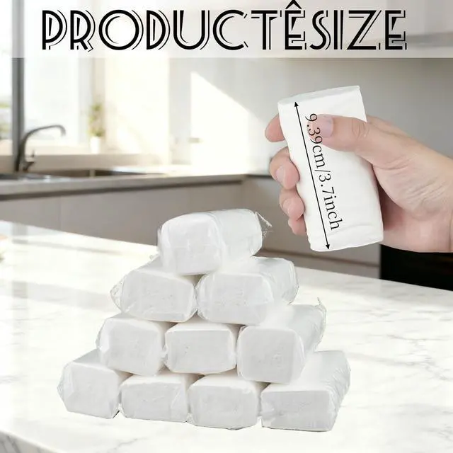 Alt view image 2 of 7 - 15 Rolls Travel Toilet Paper Bulk Portable Soft Camping Toilet Paper Travel Size Clear Coreless Tissue Rolls Compact Pocket for Women Purses Backpacking RV Outdoor Hiking