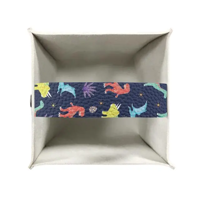 Alt view image 4 of 7 - Cartoon Dinosaur Tissue Box Covers Square Tissue Box Holder Organizers Leather PU Facial Paper Holder Case for Bathroom Night Stand Kids Room Decoration