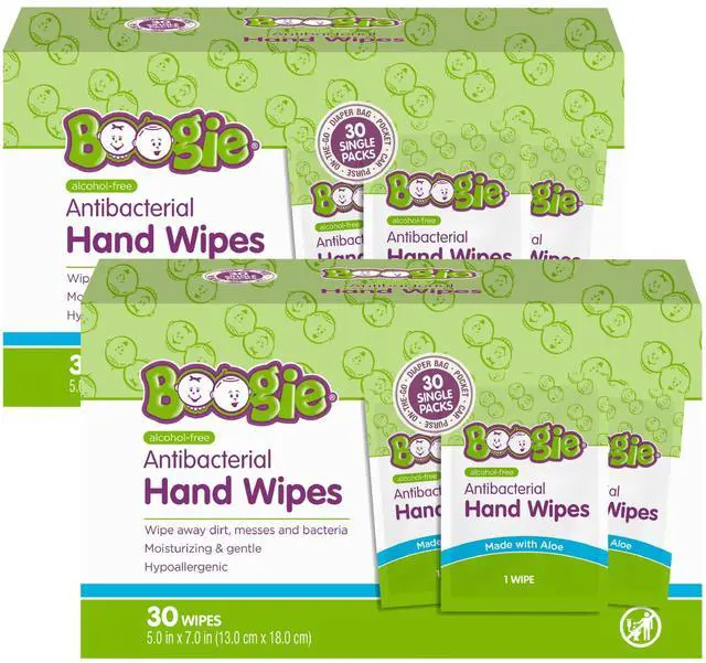 Main image of Wipes - Antibacterial Hand Wipes - 60 Count