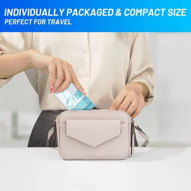 Alt view image 4 of 7 - 50 Pack Toilet Seat Covers Disposable - Waterproof 16x24 Inch Extra Large Individually Wrapped Toilet Seat Shields Travel Accessories for Adults Kids