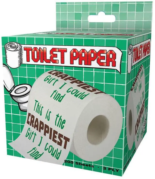 Main image of Crappiest Gift Funny Toilet Paper - 3-Ply Prank Gag Roll