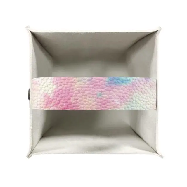 Alt view image 3 of 7 - Tie Dye Tissue Box Covers for Womens Girls Square Leather PU Tissue Box Holder Case for Bathroom Office Bedroom Cube Cover Napkin Holder Case Colorful Home Decoration