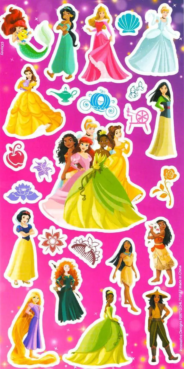 Alt view image 5 of 6 - Princess Facial Tissue Box Set - 74 Hypoallergenic Baby Soft Disney 2-Ply Tissues, Stickers, More for Travel, School, Classroom