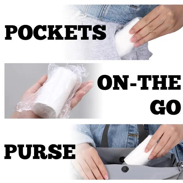 Alt view image 6 of 7 - 16 Rolls Travel Toilet Paper to Go Packs, Soft Coreless Camping Toilet Paper, Compact Pocket Tissue for Camping Hiking Outdoor Rv and Travel, Portable Individually Wrapped