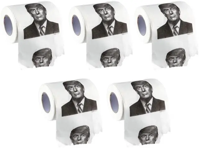 Main image of Trump Toilet Paper, 5 Pack, White