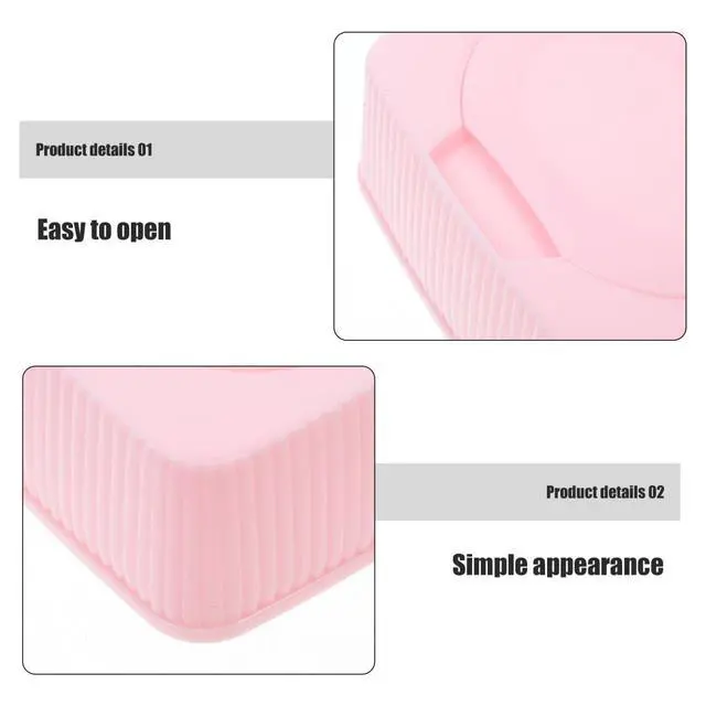 Alt view image 5 of 7 - Portable Wipe Holder Travel Case Flip Lid Dustproof Storage Box for Nursery Bathroom Makeup Cotton Pads
