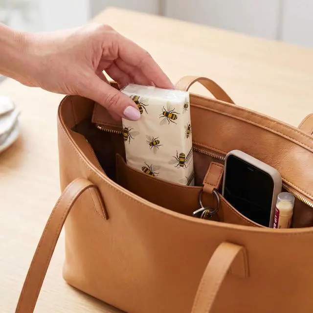 Alt view image 2 of 4 - Boston International Bulk 4-Ply Travel Pocket Tissues (Save the Bees!)