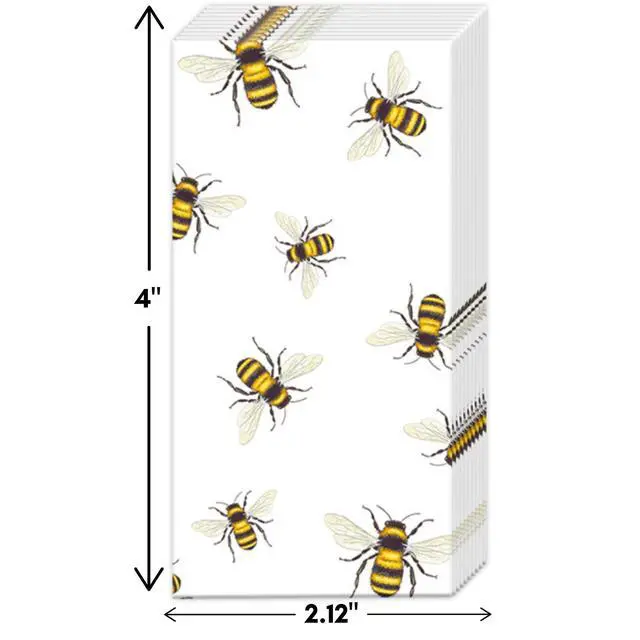 Alt view image 3 of 4 - Boston International Bulk 4-Ply Travel Pocket Tissues (Save the Bees!)