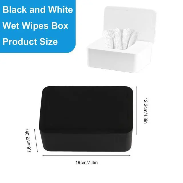 Alt view image 2 of 7 - 2 Pcs Diaper Wipes Dispenser,Refillable Wipe Container, Wet Wipes Dispenser