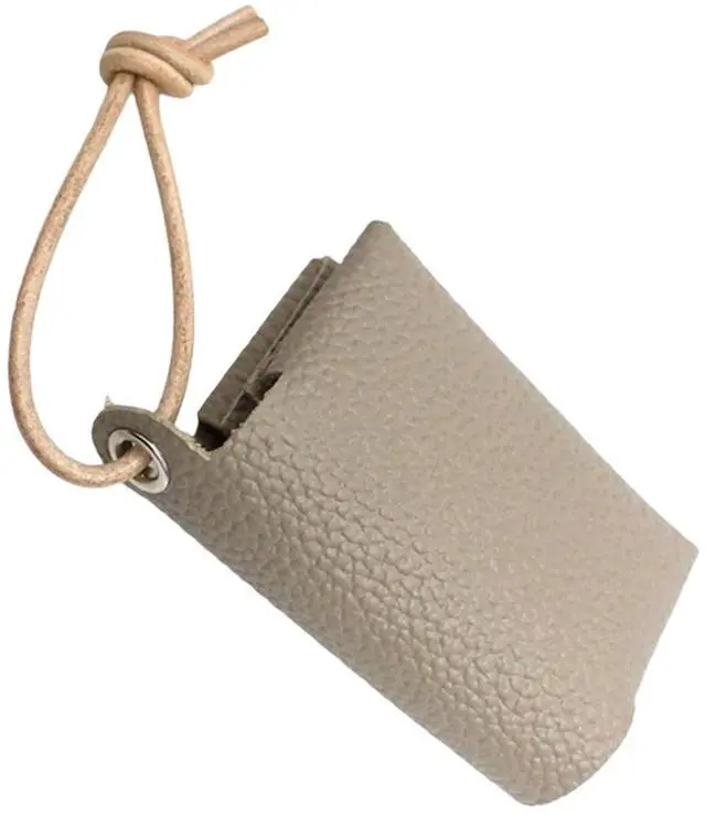 Main image of Compact Japanese Styles PU Leather Tissue Holder Foldable Paper Box Bag Adjustable Cord Tissue Travel Pouches