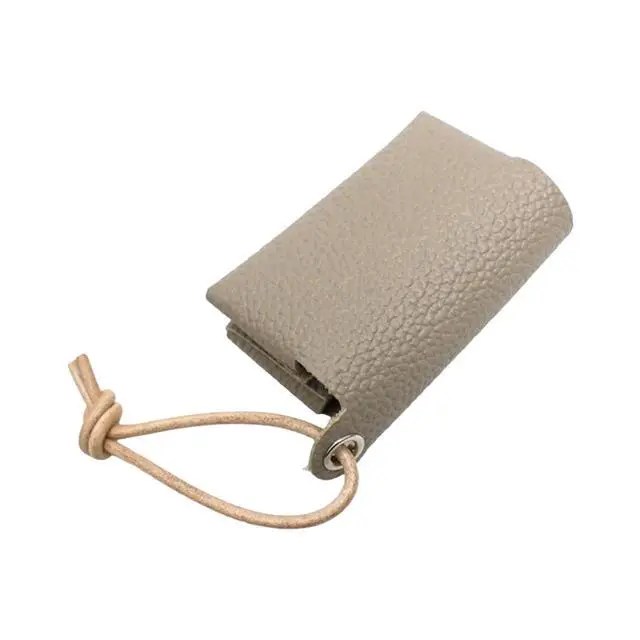Alt view image 7 of 7 - Compact Japanese Styles PU Leather Tissue Holder Foldable Paper Box Bag Adjustable Cord Tissue Travel Pouches