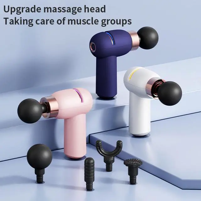 Alt view image 2 of 5 - Massage Gun, Deep Tissue Back Massage for Athletes for Muscle Relief, Percussion Massager with 4 Massages Heads