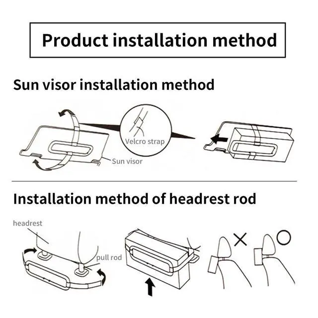 Alt view image 5 of 6 - 1 Pcs Auto Accessories Car Sun Visor Tissue Bracket, Portable Seat Back Napkin Bracket, Holder Paper Towel Napkin Box Cover Universal For Cars Suvs And Trucks