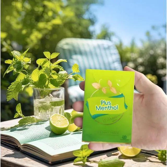 Alt view image 5 of 7 - Menthol Lotion Pocket Tissues, Travel Size, 4-Ply, 20 Pack (200 Tissues Total)