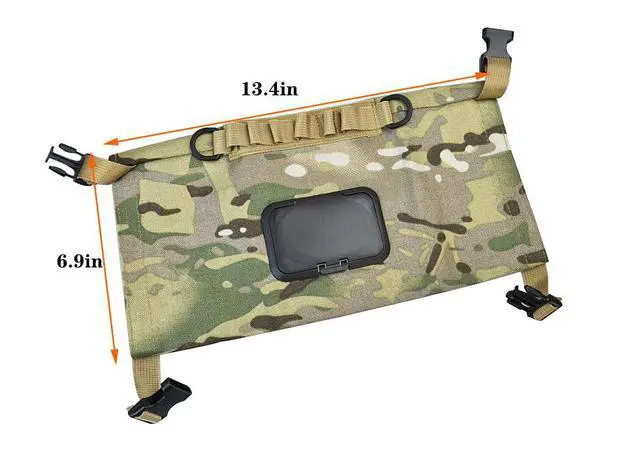 Alt view image 3 of 6 - Tactical Toilet Paper Holder Camping Wipes Box Tissue Box Portable Paper Sleeve Waterproof Portable and Foldable Paper Case with MOLLE Mount Webbing Storage Bag for Car Bathroom Camping Hiking (CAMO)