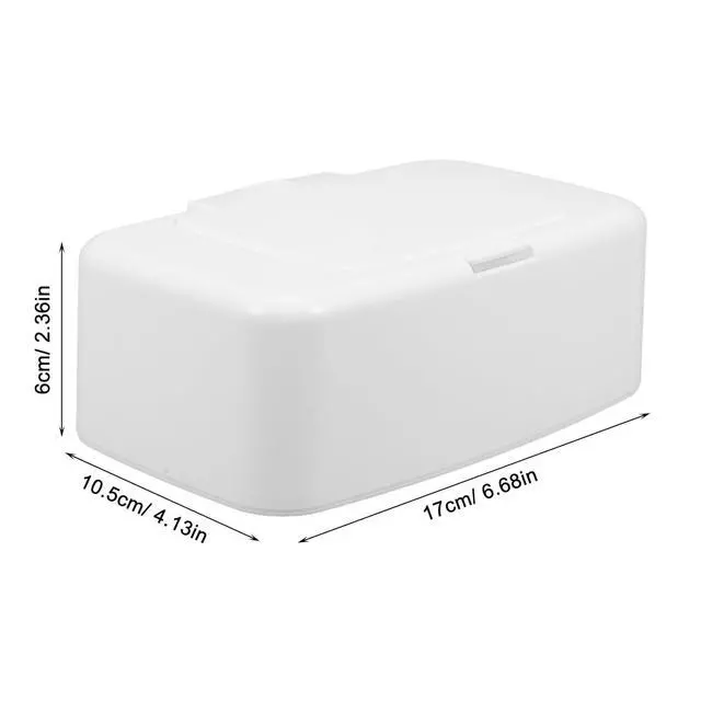 Alt view image 2 of 7 - Refillable Wipe Dispenser Box with Non-Slip Base Portable Wet Tissue Holder for Baby Nursery Kitchen Bathroom and Travel 6.69X4.13X2.36 Inches
