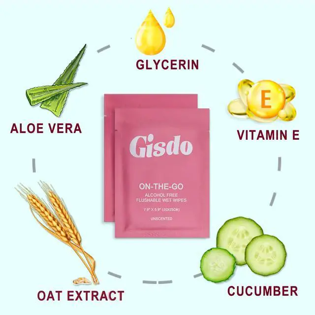 Alt view image 3 of 7 - 50 Pcs Fragrance Free, Plant Based Wet Wipes, Aloe Vera for Butt, Hands, Face Cleaning, Sufficient Quantity, Individual Wrapped, Portable Size, Ideal for Daily Use