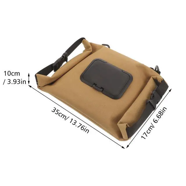 Alt view image 3 of 7 - Hanging Camping Tissue Holder Bag Waterproof Canvas Napkin Storage Box Portable Wet Wipe Dispenser for Outdoor Use Picnic and Travel Accessories
