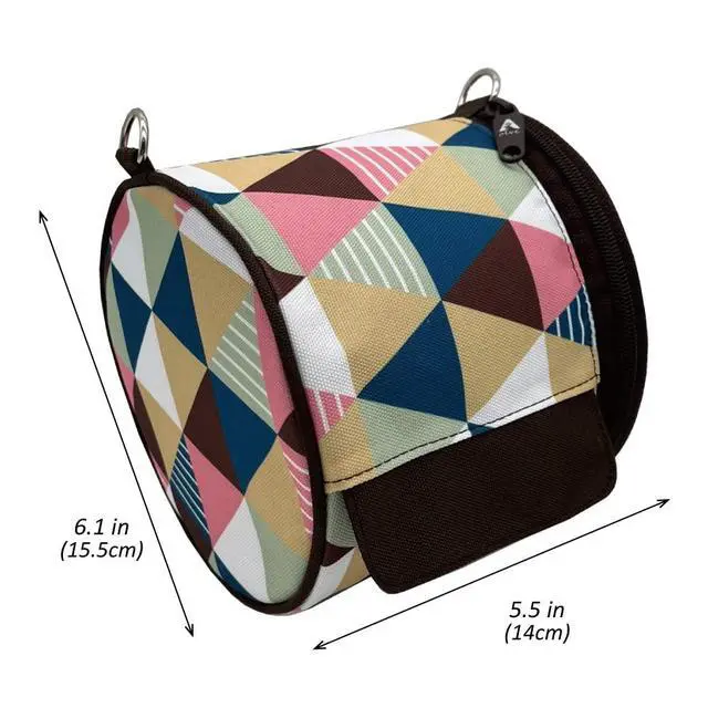 Alt view image 5 of 7 - Toilet Paper Holder Roll-Tissue Dispenser Cat Proof Roll Paper Cover Portable and Foldable Storage Bag for Camping Outdoor Tent Home Office (Brown)