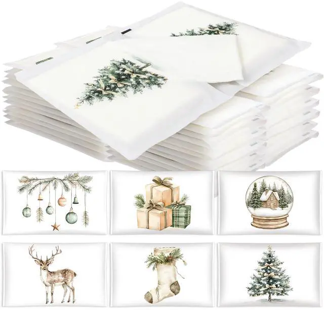 Main image of 24 Packs Christmas Pocket Tissues Individual Travel Tissue Packs