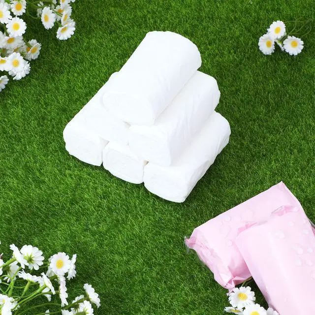 Alt view image 2 of 7 - 12 Rolls Travel Toilet Paper to Go Packs Soft Camping Toilet Paper Bulk Portable Travel Size Compact Pocket Coreless Tissue Rolls for Purses Women Hiking Camp RV Backpacking Outdoor (Pink)