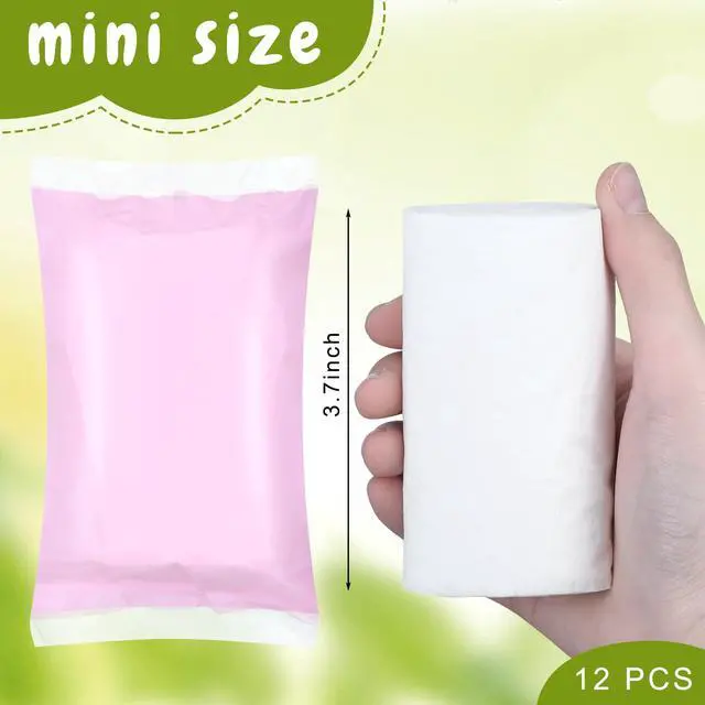 Alt view image 4 of 7 - 12 Rolls Travel Toilet Paper to Go Packs Soft Camping Toilet Paper Bulk Portable Travel Size Compact Pocket Coreless Tissue Rolls for Purses Women Hiking Camp RV Backpacking Outdoor (Pink)