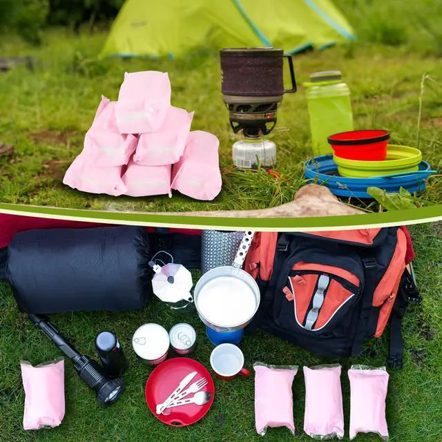 Alt view image 6 of 7 - 12 Rolls Travel Toilet Paper to Go Packs Soft Camping Toilet Paper Bulk Portable Travel Size Compact Pocket Coreless Tissue Rolls for Purses Women Hiking Camp RV Backpacking Outdoor (Pink)