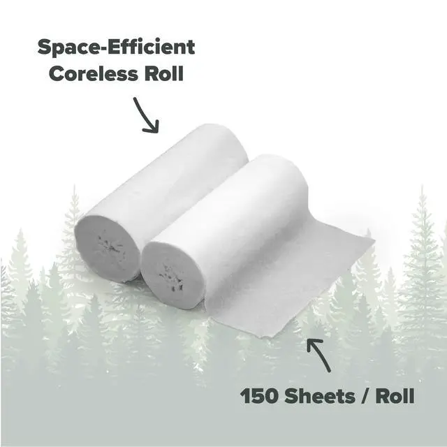 Alt view image 4 of 5 - Portable Toilet Tissue - Biodegradable Camping, Travel, 12 Rolls