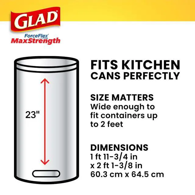 Alt view image 6 of 7 - ForceFlex MaxStrength XL Trash Bags, 20 Gal, Fresh Clean, 30 Ct (Package May Vary)