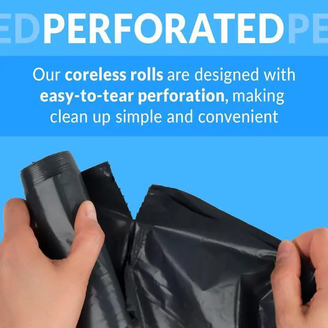 Alt view image 5 of 7 - SuperValue 33 Gallon Trash Bags | 50 Count | Made in USA | Black | Heavy Duty Multi-Use Garbage Bags | Leak Proof