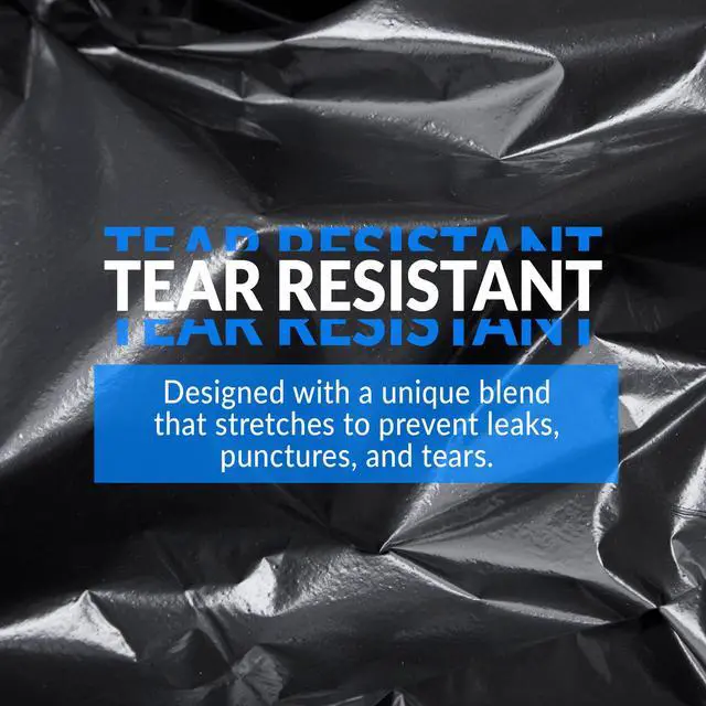 Alt view image 6 of 7 - SuperValue 33 Gallon Trash Bags | 50 Count | Made in USA | Black | Heavy Duty Multi-Use Garbage Bags | Leak Proof