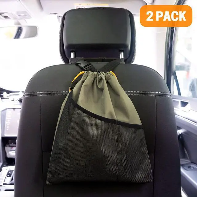 Alt view image 2 of 7 - 2PCS Hanging Car Garbage Can - Waterproof Leakproof Trash Bag | Car Trash Can with Durable Leakproof Lining, Keeps Vehicle Clean and Neat