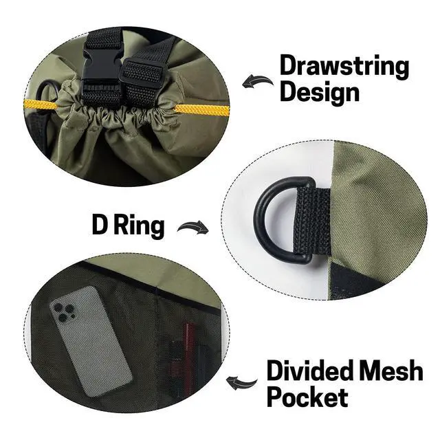 Alt view image 5 of 7 - 2PCS Hanging Car Garbage Can - Waterproof Leakproof Trash Bag | Car Trash Can with Durable Leakproof Lining, Keeps Vehicle Clean and Neat