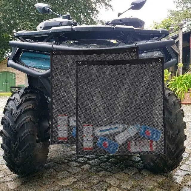 Main image of 2 Pcs UTV Trash Sack PVC Mesh Bag Compatible With Polaris RZR, Can-Am, CFMOTO, Teryx, Mule, Arctic Cat, Pioneer, Golf Cart and most models(BLACK)