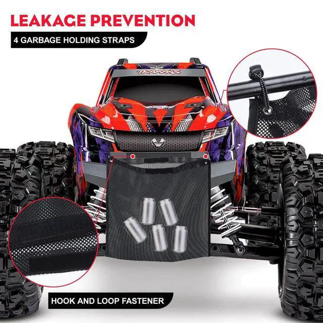 Alt view image 4 of 7 - 2 Pcs UTV Trash Sack PVC Mesh Bag Compatible With Polaris RZR, Can-Am, CFMOTO, Teryx, Mule, Arctic Cat, Pioneer, Golf Cart and most models(BLACK)