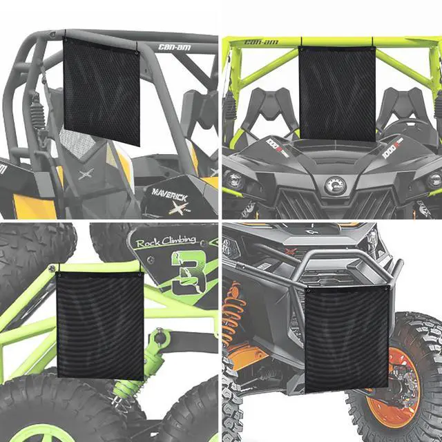 Alt view image 7 of 7 - 2 Pcs UTV Trash Sack PVC Mesh Bag Compatible With Polaris RZR, Can-Am, CFMOTO, Teryx, Mule, Arctic Cat, Pioneer, Golf Cart and most models(BLACK)