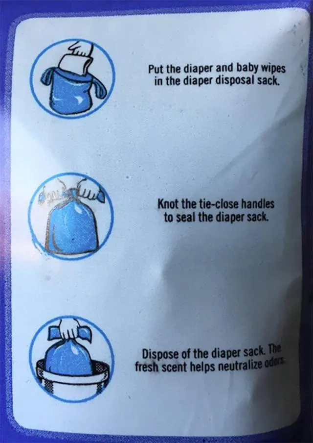 Alt view image 3 of 4 - 100 Count Disposable Diaper Sacks, Powder Scented, 4-25 Sacks per Roll, Easy-to-Tie, Diaper Disposal or Pet Waste Bags