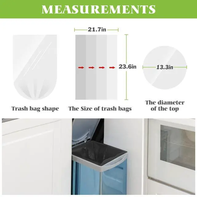 Alt view image 2 of 7 - Black Trash Bags 7 Gallon 120 Count Kitchen Garbage Bags Unscented | Fit 20-22 Liters,5,5.5,6,7Gal,Small Plastic Waste Basket Bins Can Liners for Home Bathroom Office Car,Unscented