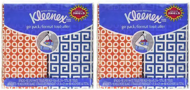 Main image of 3-Ply Pocket Packs Facial Tissues (16 packs of 10 tissues)