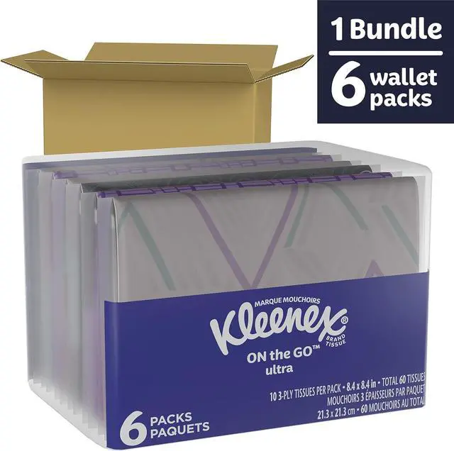Alt view image 5 of 6 - 3 Pk Slim Pack Wallet Size (2 Pack) = 60 Tissues - Most Elegant Look of Any Portable Tissue Anywhere