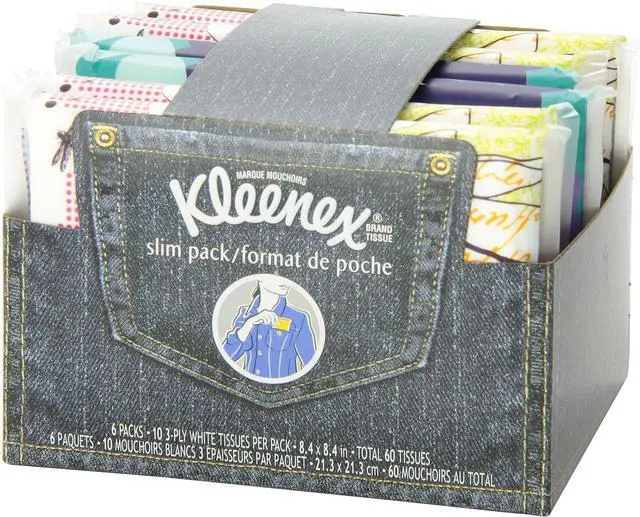 Alt view image 6 of 6 - 3 Pk Slim Pack Wallet Size (2 Pack) = 60 Tissues - Most Elegant Look of Any Portable Tissue Anywhere