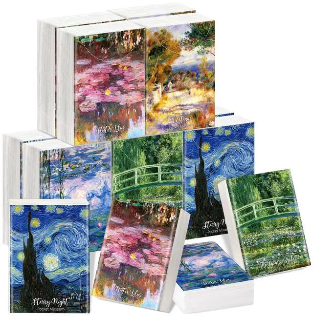 Main image of 10 Pack Decorative Pocket Tissues Travel Size, 3-ply Facial Tissues Mini Tissue Packs, Pocket Tissue with Impressionist Art Designs for Travel, Wedding, Baby Shower Party Favor, 80 Sheets Total