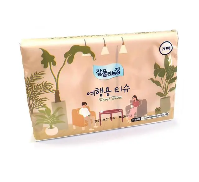 Alt view image 4 of 7 - Travel Pocket Tissues Packs (Soft Pack) 70 Sheets per pack / 3packs, 210 Tissues Total, Travel, Camping, Office, Car