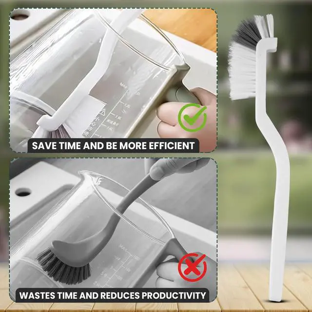 Alt view image 4 of 7 - 8 Pcs Crevice Cleaning Brush Set Hard Bristle Tools for Narrow Spaces | Multi-Purpose Grout Brush for Bathroom, Shower, Window Tracks & Kitchen Cleaning, Ideal for Gaps, Grooves and Tight Areas.