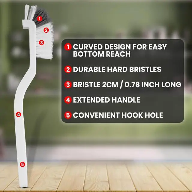 Alt view image 5 of 7 - 8 Pcs Crevice Cleaning Brush Set Hard Bristle Tools for Narrow Spaces | Multi-Purpose Grout Brush for Bathroom, Shower, Window Tracks & Kitchen Cleaning, Ideal for Gaps, Grooves and Tight Areas.