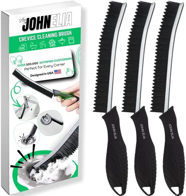 Main image of Hard Bristle Crevice Cleaning Brushes for Household use - Multifunctional Crevice Cleaning Tools for Housekeeping & Bathroom Cleaning Tools - Small Cleaning Brushes for Tight Spaces