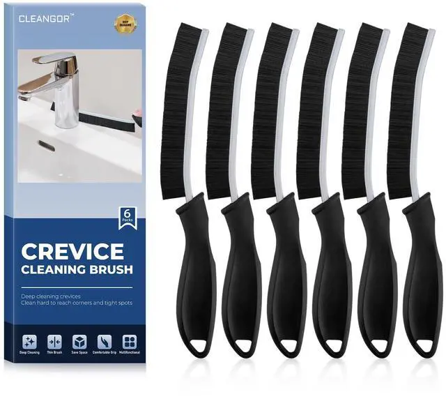 Main image of Crevice Cleaning Brushes, Cleaner Scrub Brush Tool for Tight Space | Home Essentials, Cleaning Supplies for Hard to Reach Corner, Shower, Bathroom, Kitchen, Toilet, Window